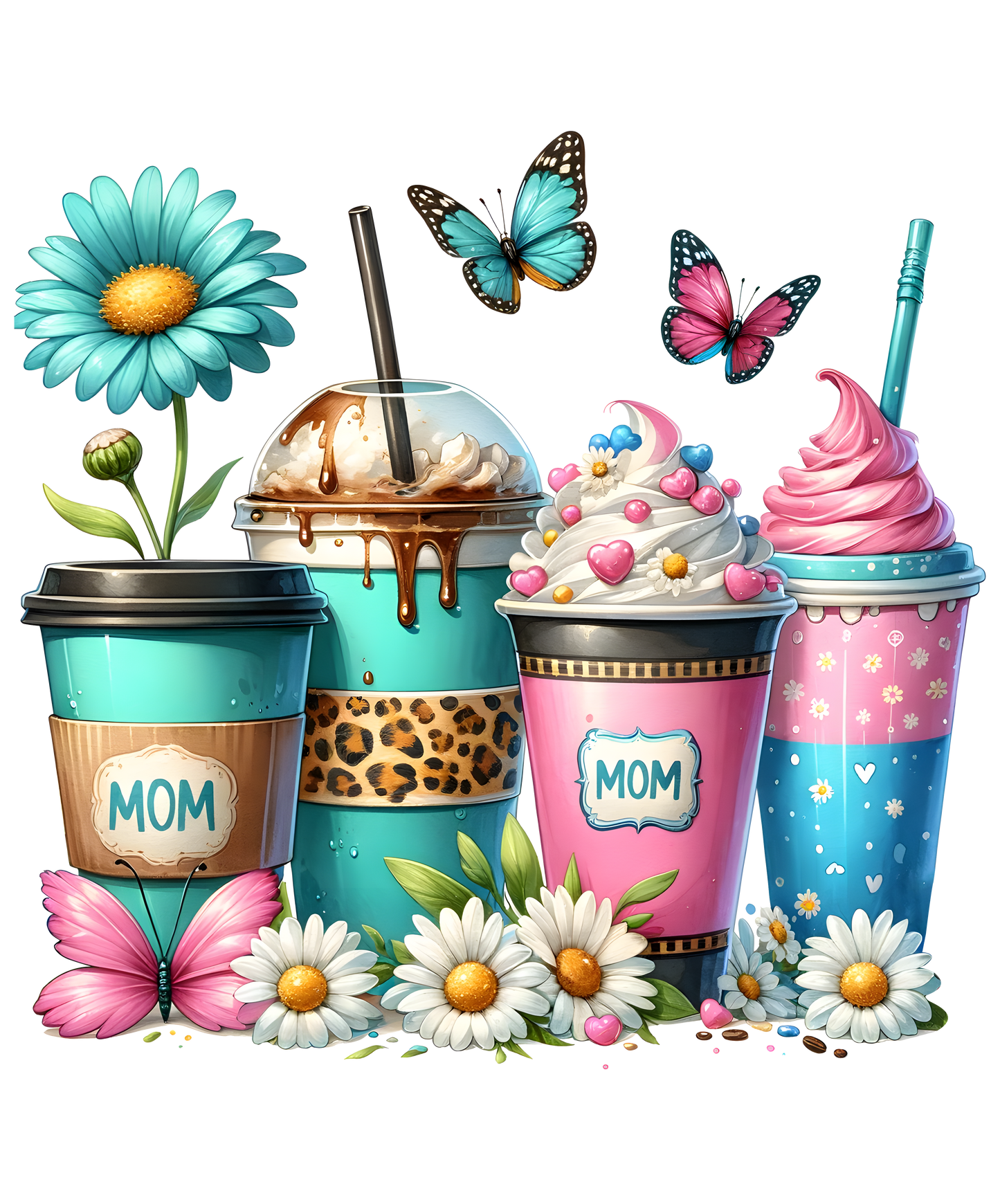 mother's day dtf transfer designs