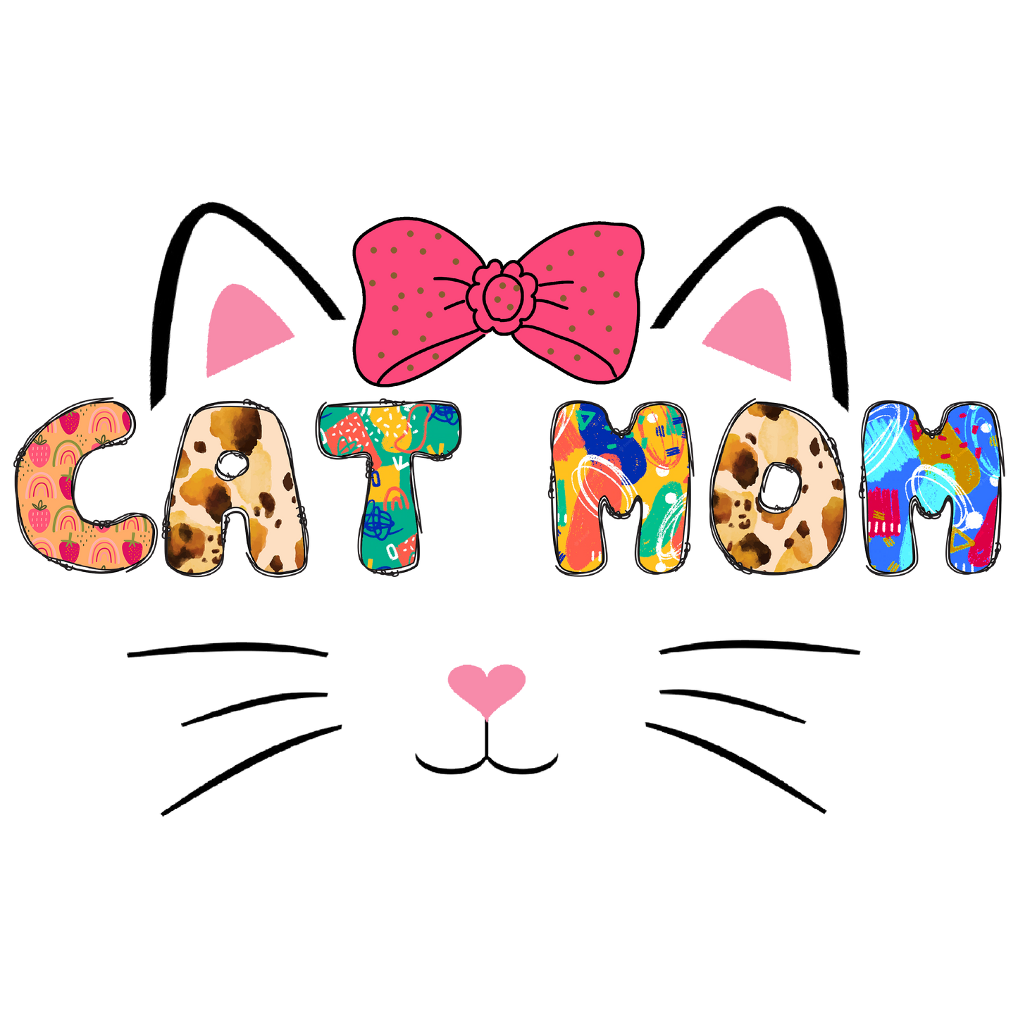 mother's day dtf transfer designs