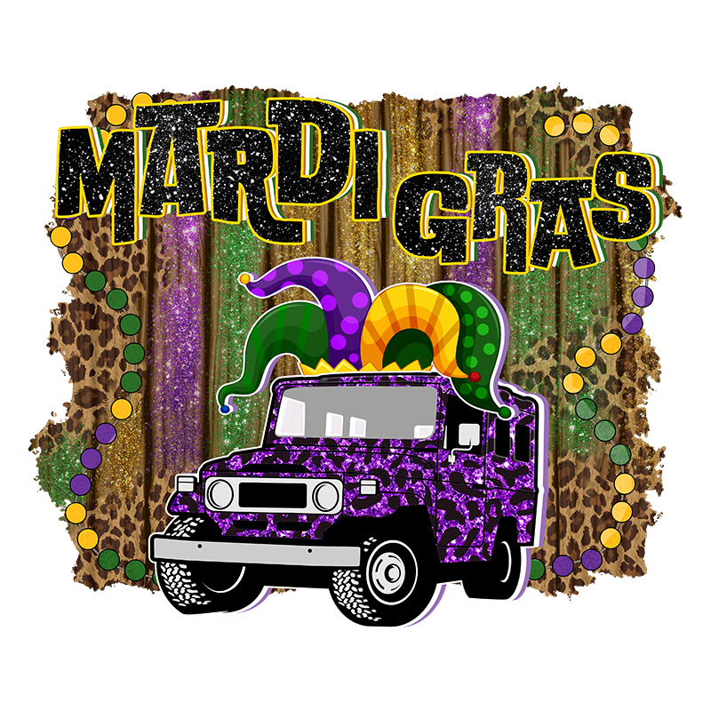 mardi gras dtf transfer designs