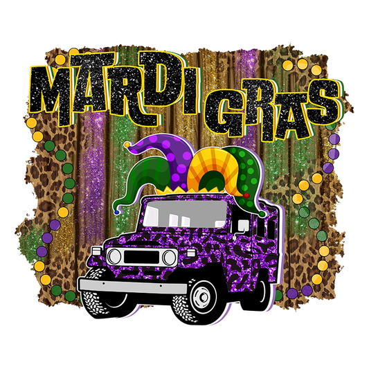 Mardi Gras DTF Transfer Designs