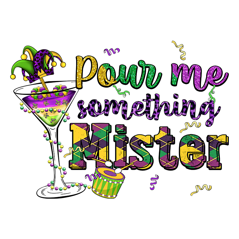 mardi gras dtf transfer designs