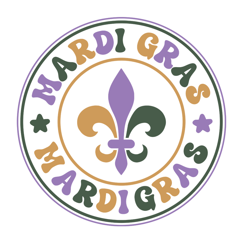 mardi gras dtf transfer designs