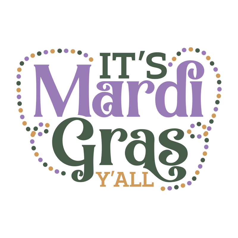 mardi gras dtf transfer designs