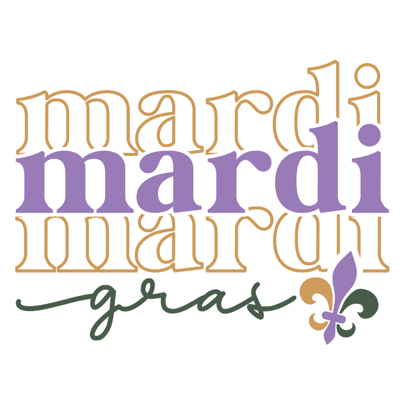 mardi gras dtf transfer designs