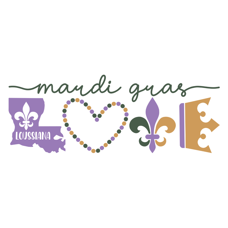 mardi gras dtf transfer designs