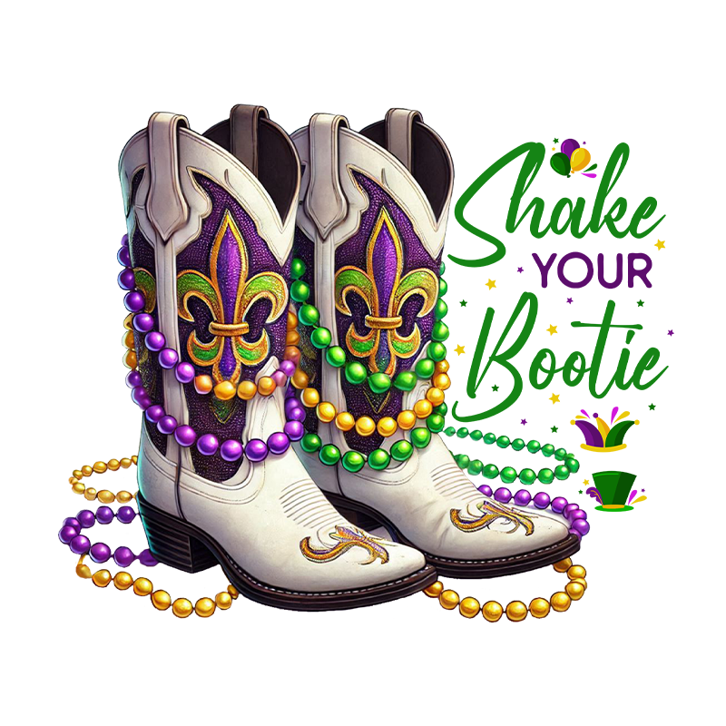 mardi gras dtf transfer designs