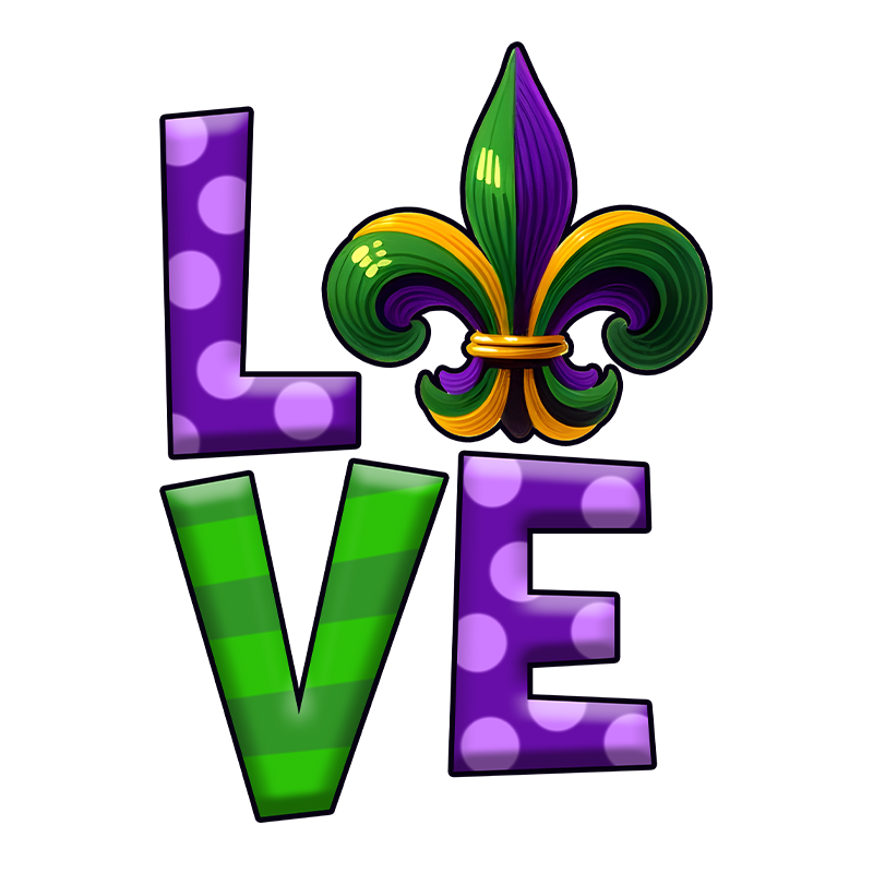 mardi gras dtf transfer designs