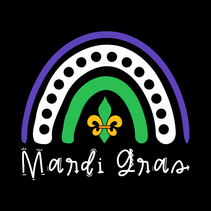 mardi gras dtf transfer designs