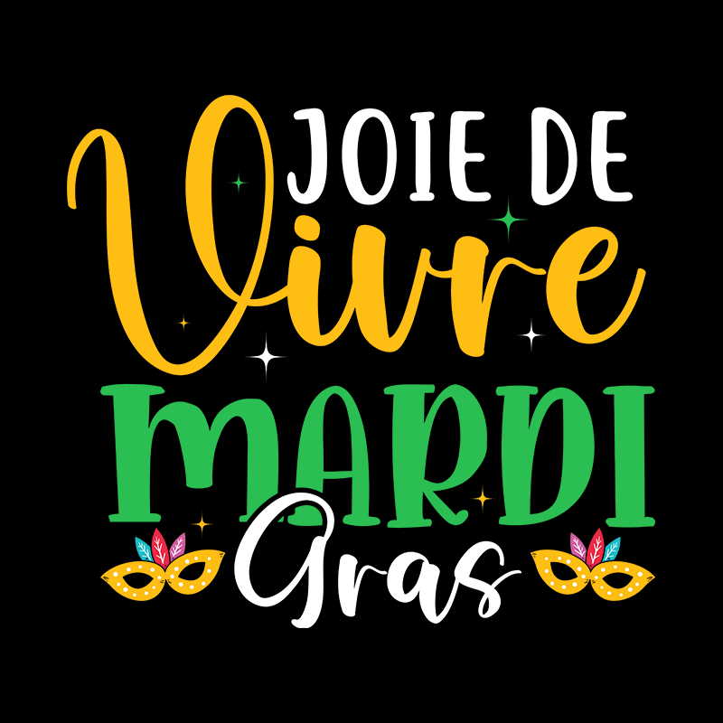 mardi gras dtf transfer designs