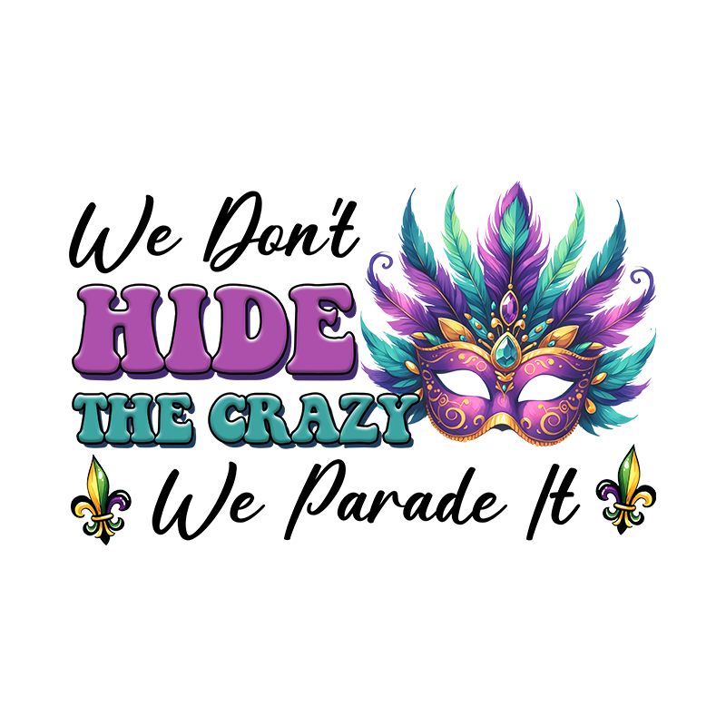 mardi gras dtf transfer designs