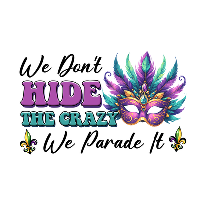 Mardi Gras DTF Transfer Designs