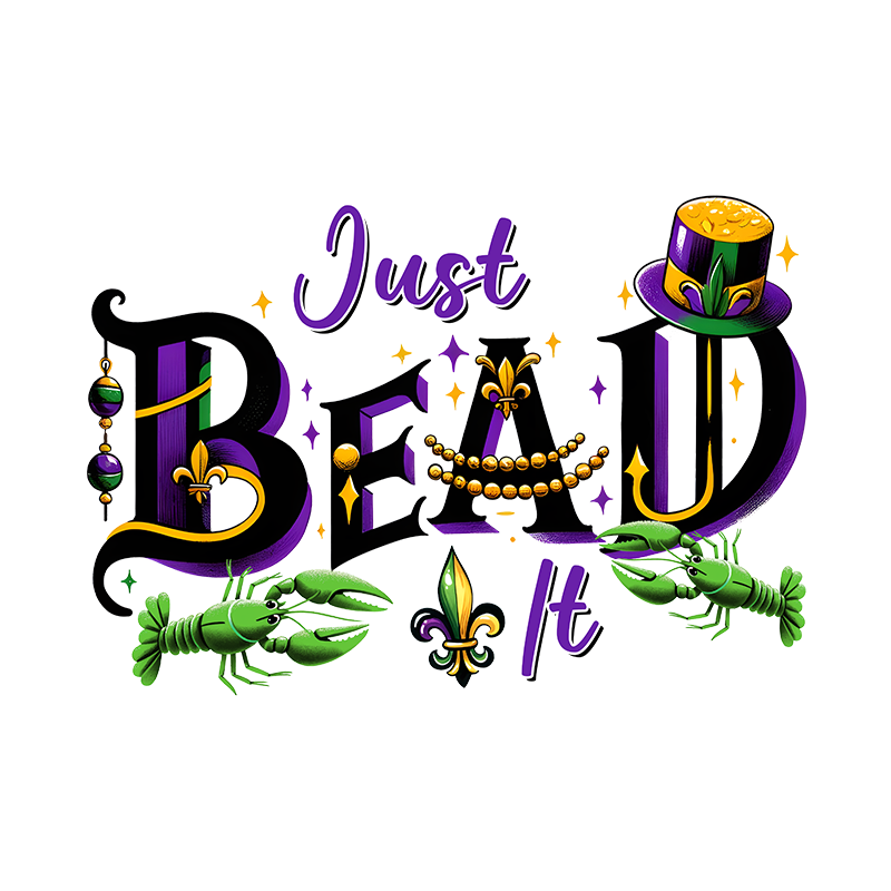 mardi gras dtf transfer designs