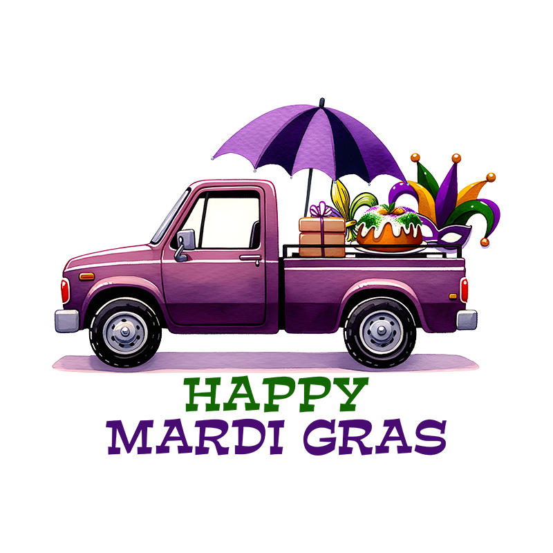 mardi gras dtf transfer designs