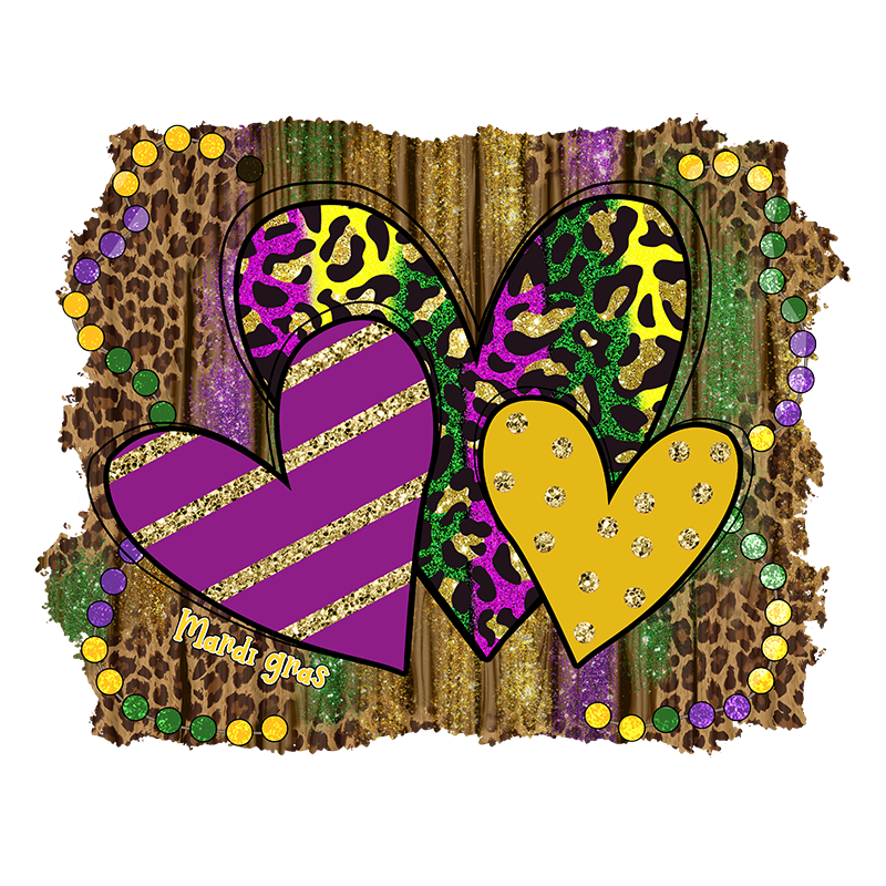 mardi gras dtf transfer designs