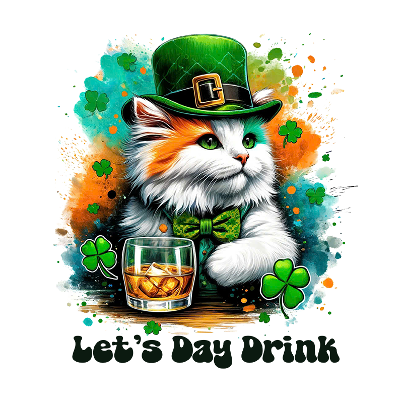 st patricks day dtf transfer designs