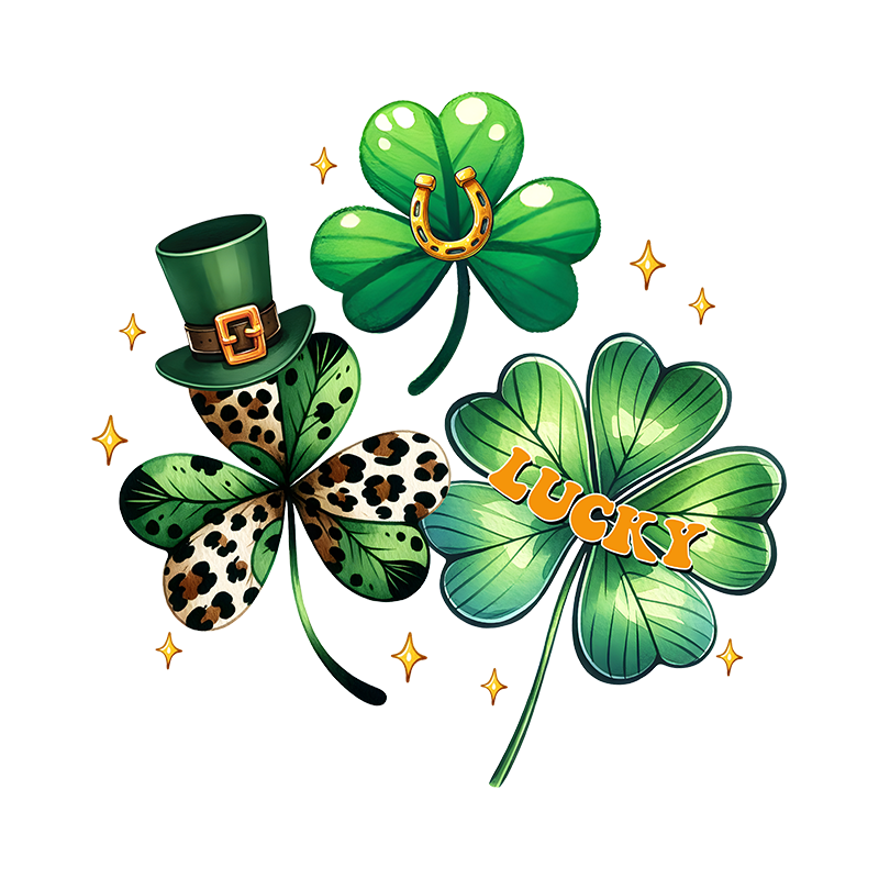 st patricks day dtf transfer designs