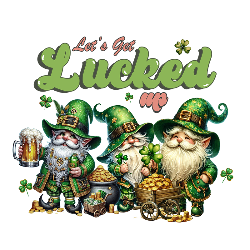 st patricks day dtf transfer designs