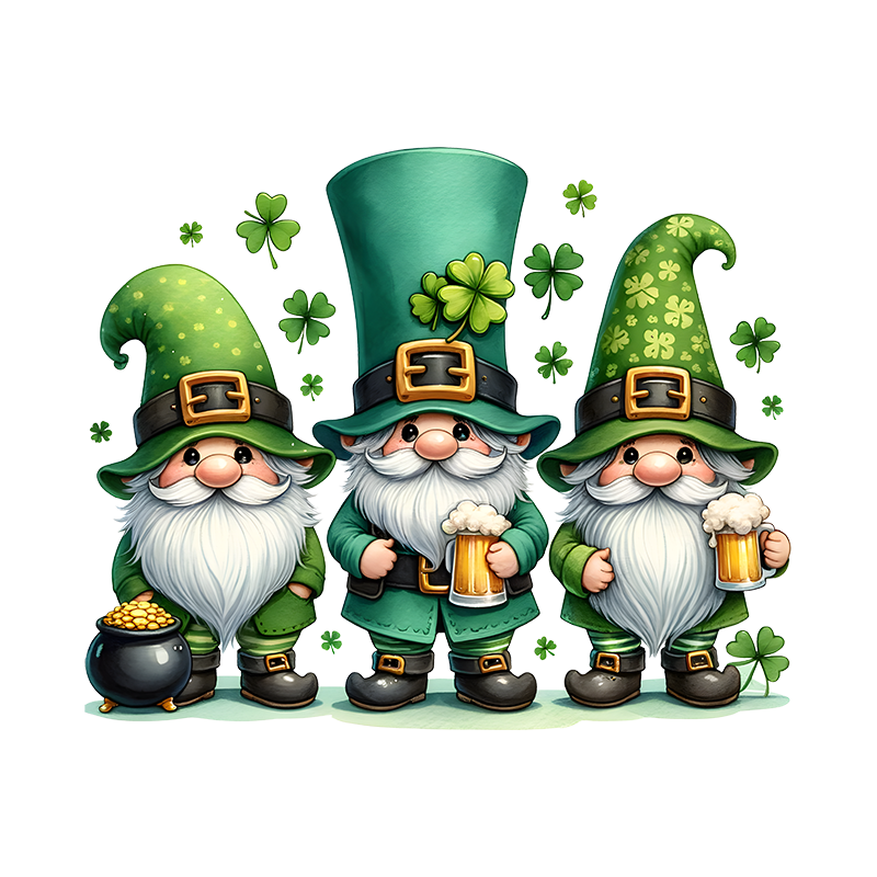 st patricks day dtf transfer designs