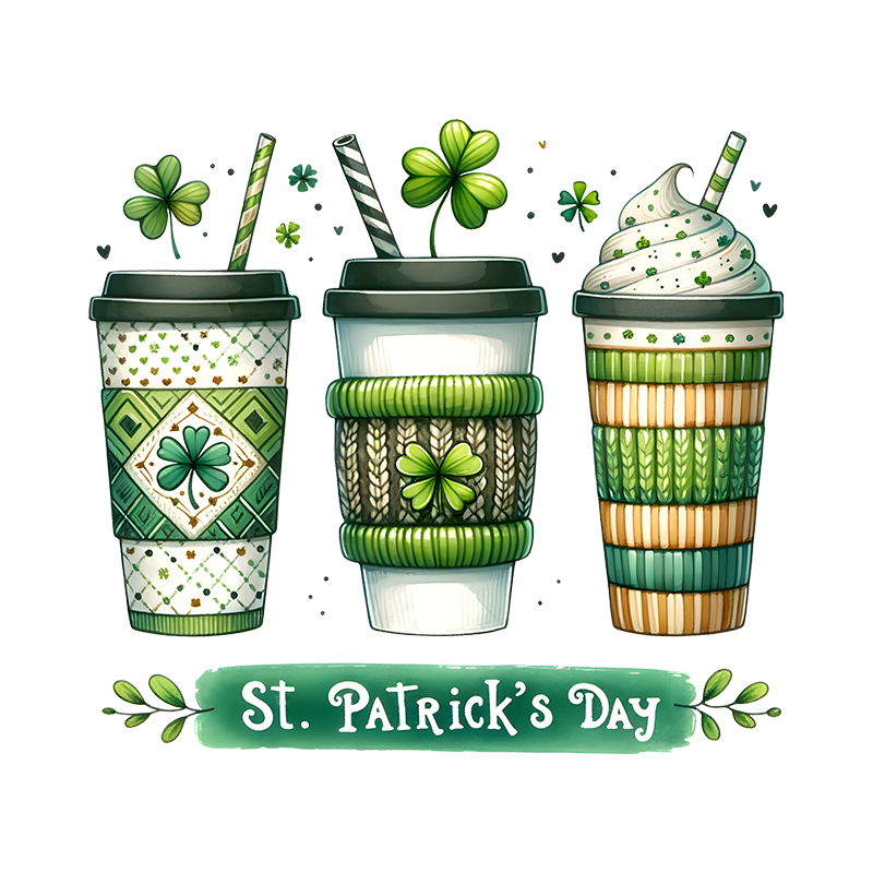 st patricks day dtf transfer designs