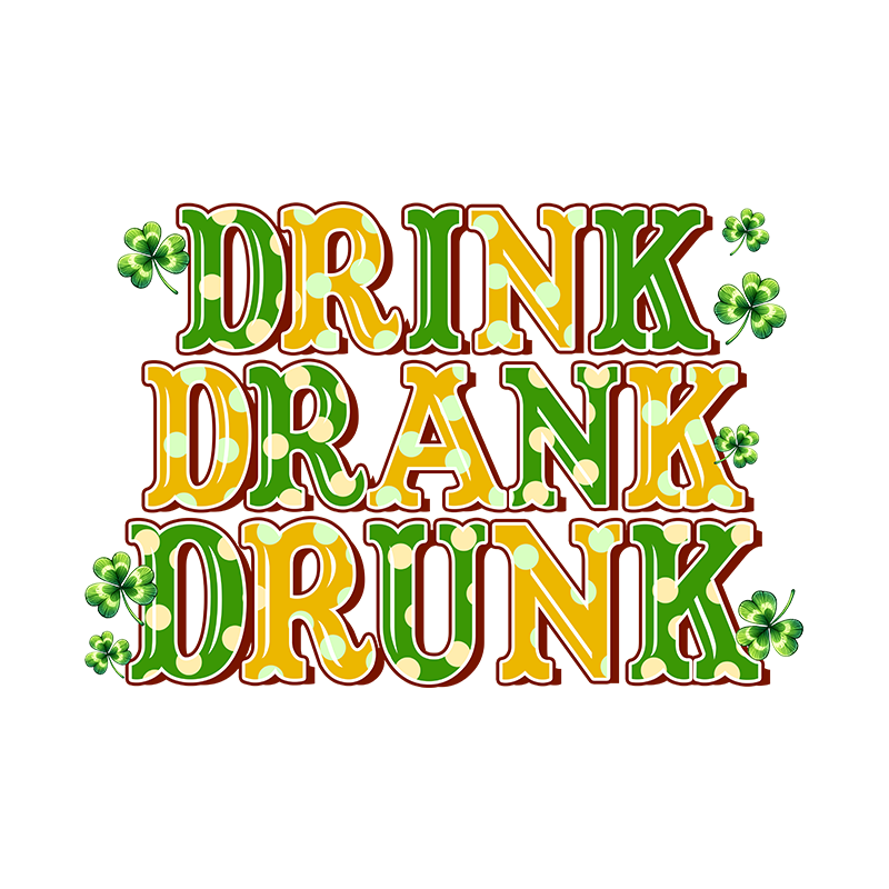 st patricks day dtf transfer designs