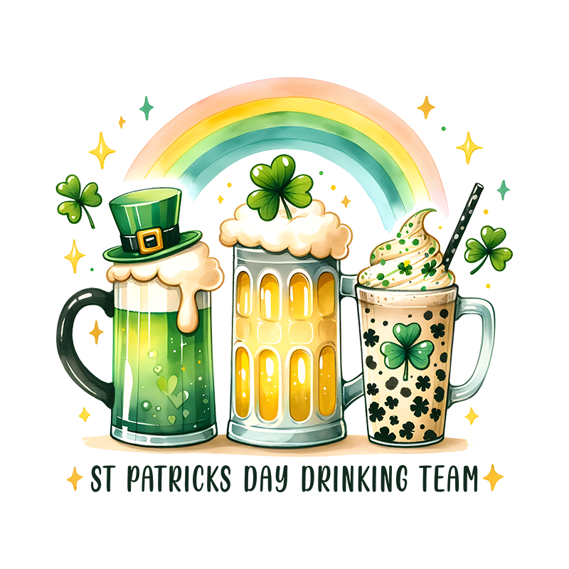 st patricks day dtf transfer designs