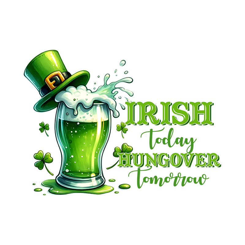 st patricks day dtf transfer designs