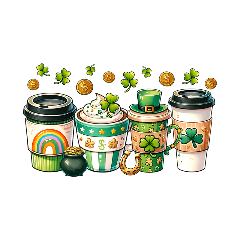 st patricks day dtf transfer designs