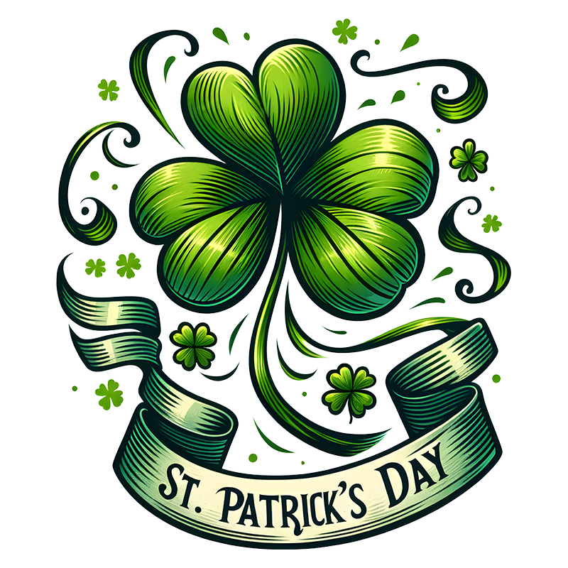 st patricks day dtf transfer designs